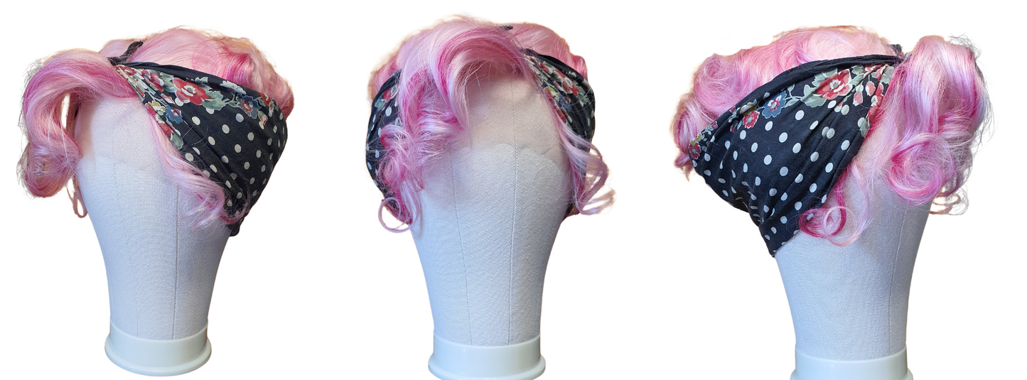 Raspberry Rebel: Pink 'Swirly and Curly' Synthetic Wig