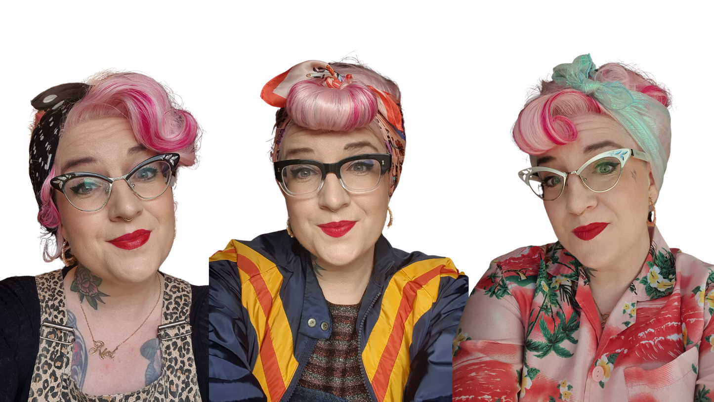 Raspberry Rebel: Pink 'Swirly and Curly' Synthetic Wig